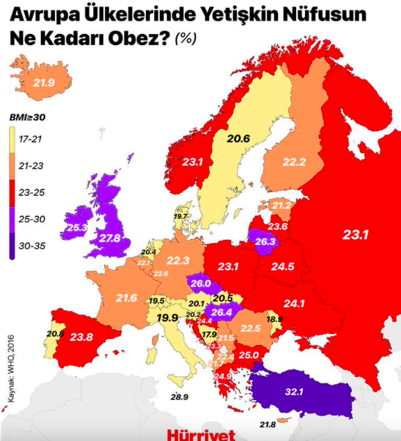 Türk halkı yiyemiyor! Bu iki ligde dibi gördü obezite liginde şampiyon oldu! - Resim: 2