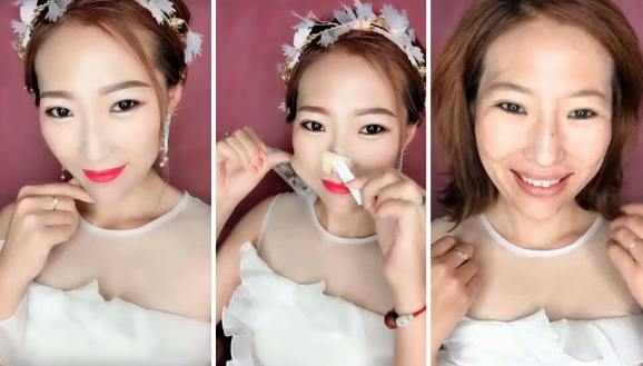 Makyajı silince başka biri çıktı! Görenin ağzı açık kalıyor - Resim: 2