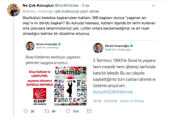 İmamoğlu ile Yavaş'ın Madımak paylaşımlarına tepki! - Resim: 0