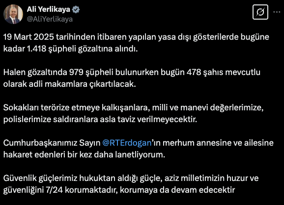 İBB'ye yönelik soruşturmalara ilişkin eylemlerde 1418 şüpheli gözaltına alındı - Resim: 0