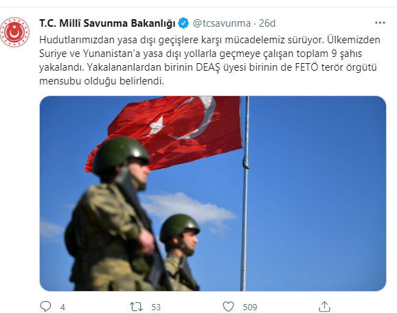 MSB: Suriye ve Yunanistan'a geçmeye çalışan 9 kişi yakalandı - Resim: 0