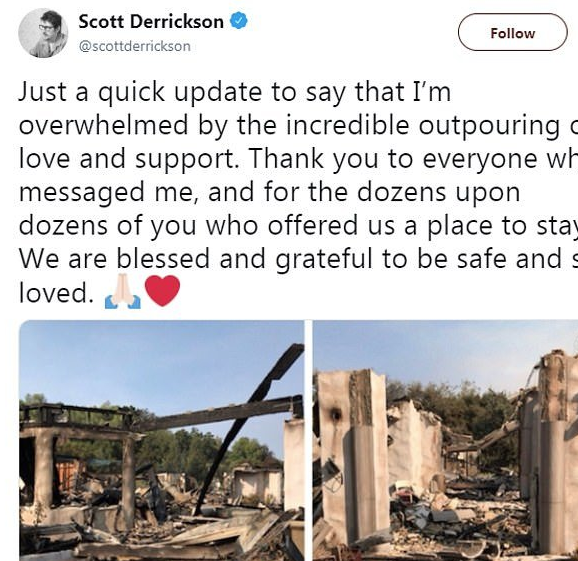 Kaliforniya'da facia Hollywood yıldızları kül olan evlerini böyle paylaştı - Resim: 3