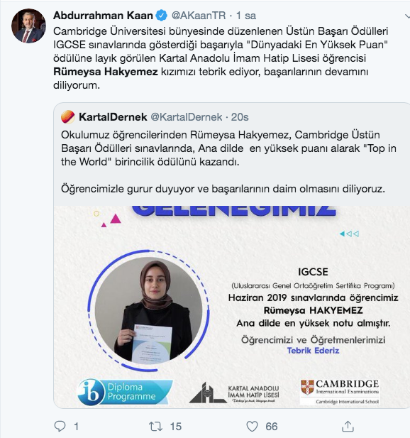 Kartal Anadolu İmam Hatip'ten büyük başarı! Cambridge'ten en yüksek puan - Resim: 3