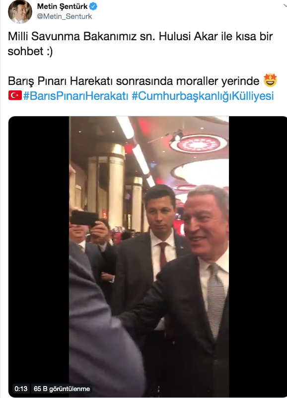 Metin Şentürk Bakan Akar'la espirili diyaloğunu sosyal medyadan paylaştı! - Resim: 1