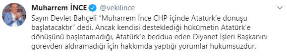İnce'den Bahçeli'ye Atatürk cevabı - Resim: 0