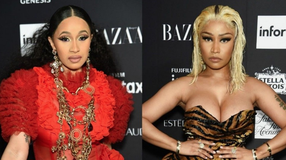 Cardi B ve Nicki Minaj kavga etti ayakkabılar havada uçuştu - Resim: 1