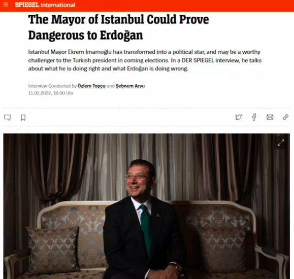 Ekrem İmamoğlu Alman basınına konuştu: Erdoğan bana hayranlık duyuyor - Resim: 0