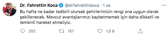 Fahrettin Koca, haftalık vaka sayılarını paylaştı! Üç büyük şehirde vakalar patladı - Resim: 1