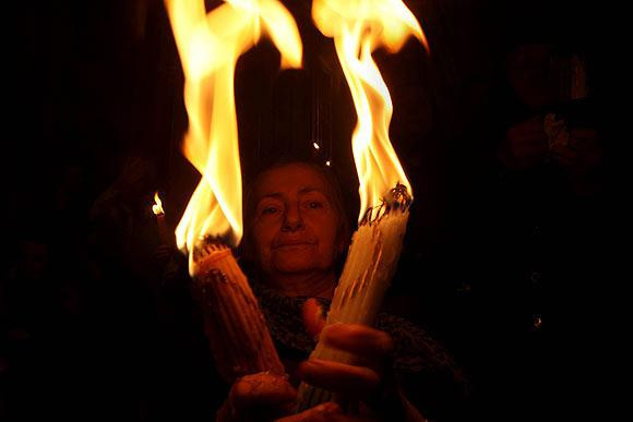 Kudüs'te "kutsal ışık ayini" - Resim: 3