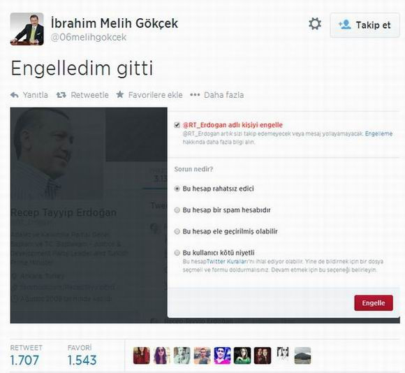 Melih Gökçek'in Twitter hesabı hacklendi - Resim: 3