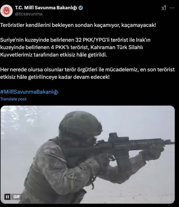 MSB duyurdu! Terör örgütü PKK'ya büyük darbe: 36 terörist etkisiz hale getirildi - Resim: 0