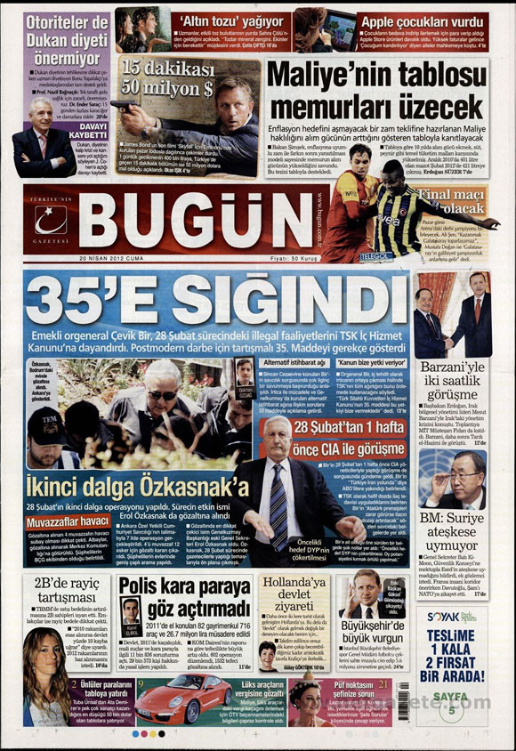 Günün en çarpıcı gazete manşetleri - Resim: 3