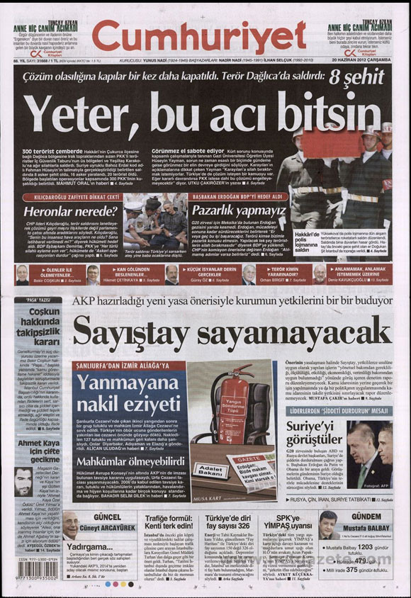 Günün en bomba gazete manşetleri - Resim: 4