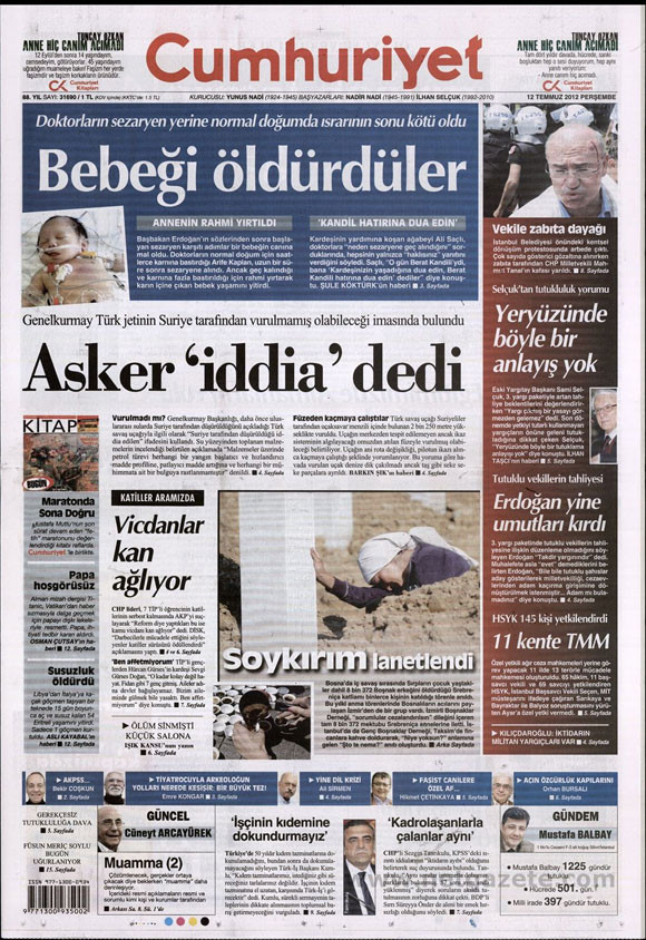 Günün en bomba gazete manşetleri - Resim: 4