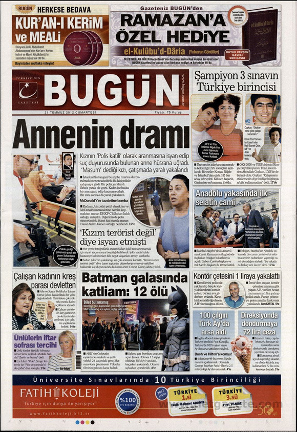 Günün en bomba gazete manşetleri - Resim: 3