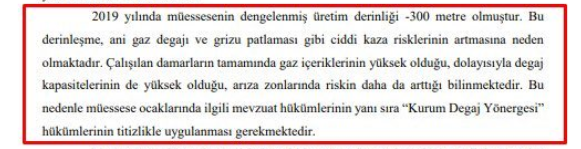 Sayıştay Raporu dendi 'yüksek metan gazı' iddiası! TTK'dan ilk açıklama geldi - Resim: 0