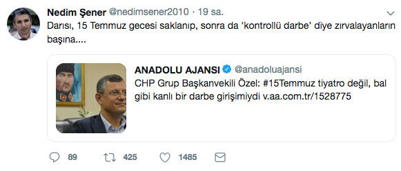 CHP'li Özgür Özel '15 Temmuz tiyatro değil bal gibi darbe girişimiydi' dedi ortalık yıkıldı - Resim: 0
