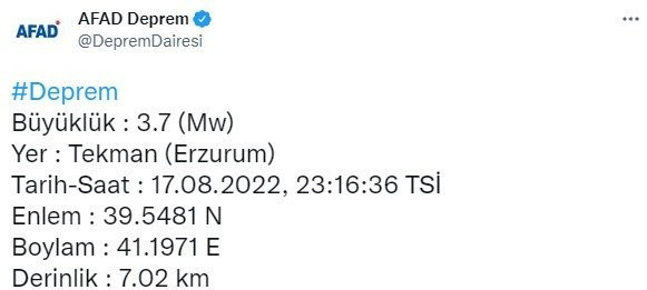 Erzurum'da korkutan deprem! Çevre illerde de hissedildi - Resim: 0