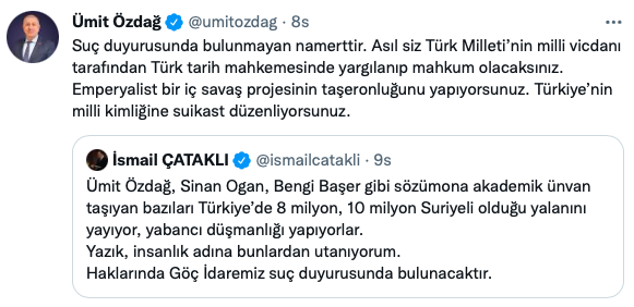 İçişleri Bakanlığı'ndan Ümit Özdağ, Sinan Ogan ve Bengi Başer'e suç duyurusu Sessiz İstila filmine sahip çıktı - Resim: 0