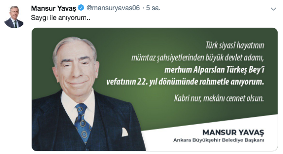 Ekrem İmamoğlu ve Mansur Yavaş'tan Alparslan Türkeş paylaşımı! - Resim: 2