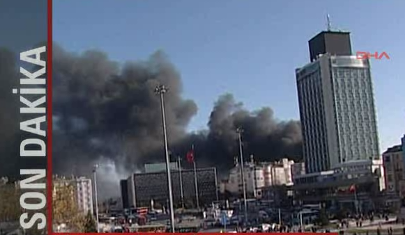 Taksim'de korkutan yangın - Resim: 4