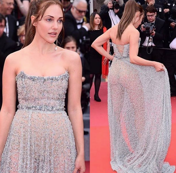 Meryem Uzerli bu sefer etek kaldırdı! Transparan kıyafeti tepki çekmişti - Resim: 2