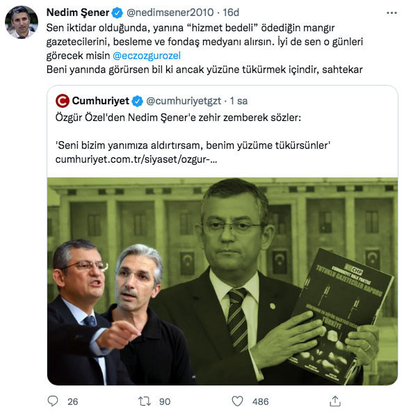 Nedim Şener ile CHP'li Özgür Özel birbirine girdi yüzüne tükürmek içindir, sahtekar - Resim: 0