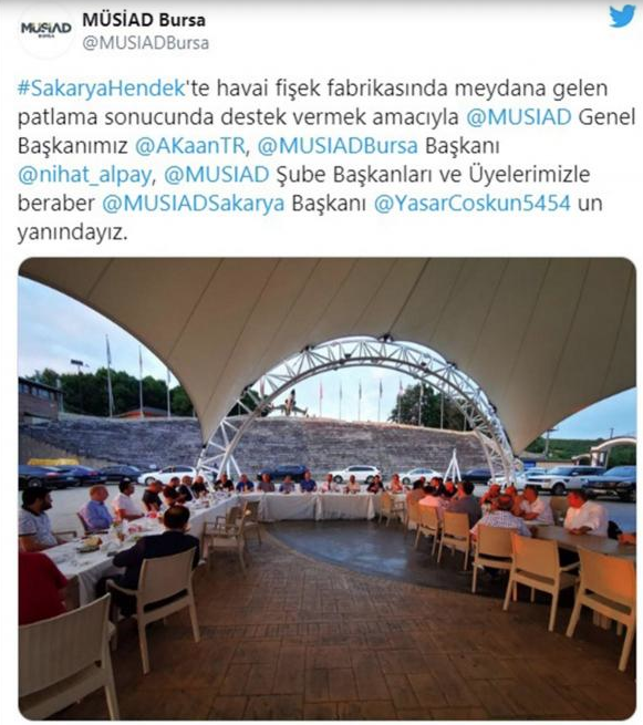 Müsiad'dan patlayan havai fişek fabrikasının sahibine ziyaret! Moral yemeğine gittiler - Resim: 0