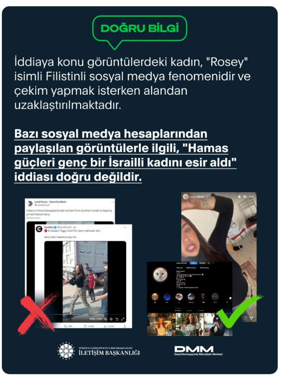 'Hamas güçleri genç İsrailli kadını esir aldı' iddiasının aslı ortaya çıktı - Resim: 1