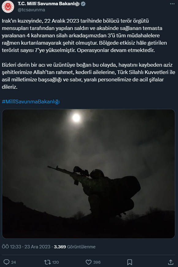 Irak'ın kuzeyinden kahreden haber! 6 asker şehit oldu - Resim: 0
