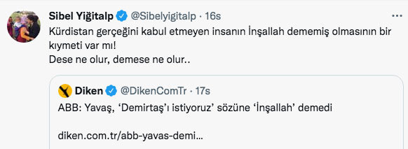 ‘İttifak’ta Demirtaş’ı da istiyoruz’ sözüne ‘İnşallah’ diyen Mansur Yavaş geri adım atınca HDP çileden çıktı - Resim: 0