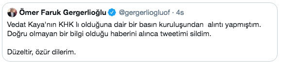 HDP'li Ömer Faruk Gergerlioğlu paylaştı sonra sildi özür açıklaması tepki çekti - Resim: 0