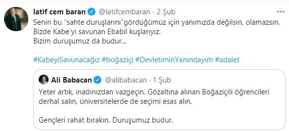 Abdullah Gül'ün avukatı Latif Cem Baran'dan Babacan'a çok sert 'Boğaziçi' tepkisi - Resim: 0
