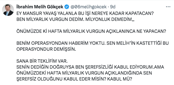 Melih Gökçek'in yeni twitiyle Ankara karıştı! Bu operasyonu bilmiyormuş haftaya... - Resim: 1
