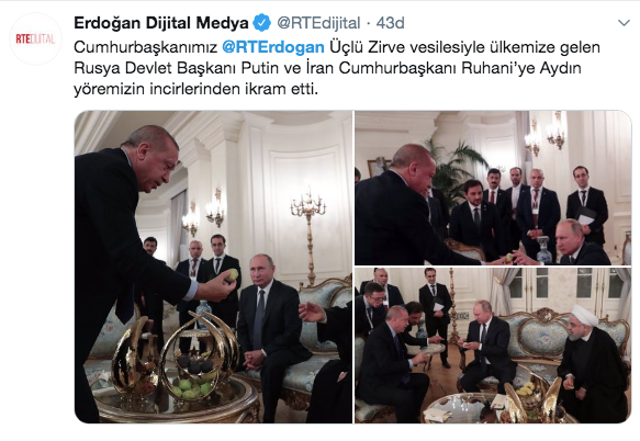 Cumhurbaşkanı Erdoğan Putin ve Ruhani'ye incir ikram etti renkli kareler - Resim: 4
