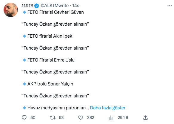 İstifa çağrıları Tuncay Özkan'ı çıldırttı! Özkan, adamı aracılığıyla Bahar Feyzan ve eleştirenlere 'it sürüsü' dedi - Resim: 0