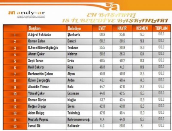 En başarılı belediye başkanları belli oldu - Resim: 2