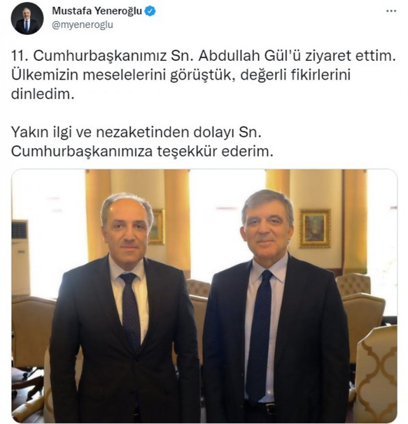 Mustafa Yeneroğlu'ndan Abdullah Gül'e ziyaret - Resim: 0