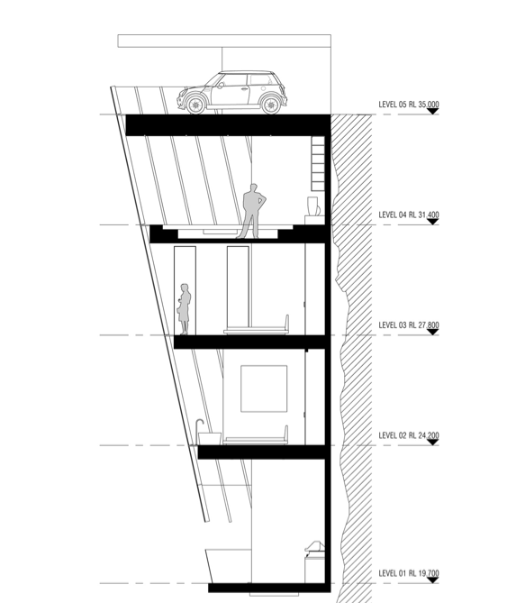 Uçurumdaki ev araba garajı bile var - Resim: 3