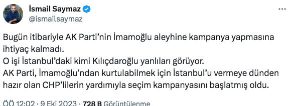 CHP İstanbul İl Başkanlığı seçim sonuçları bomba! İsmail Saymaz'ın iddiası gündem oldu - Resim: 0