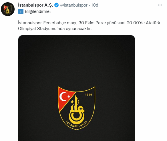 İstanbulspor-Fenerbahçe maçının stadında değişiklik - Resim: 0