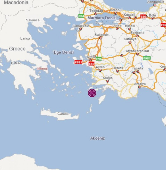 Muğla'da 5.1 büyüklüğünde deprem! - Resim: 0