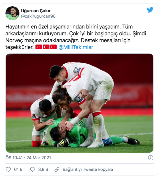 Uğurcan Çakır: Çocukluktan beri hayalini kuruyorum - Resim: 0