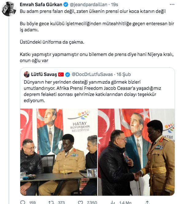 İstifa etmeyeceğini söyleyen Hatay Belediye Başkanı Lütfü Savaş'tan yeni paylaşım üzerindeki bile çakma - Resim: 0