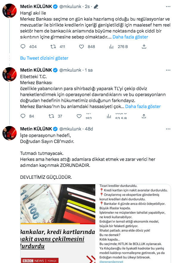 AK Partili Metin Külünk: Özel bankalar üzerinden Türkiye'ye operasyon çekiyorlar - Resim: 0