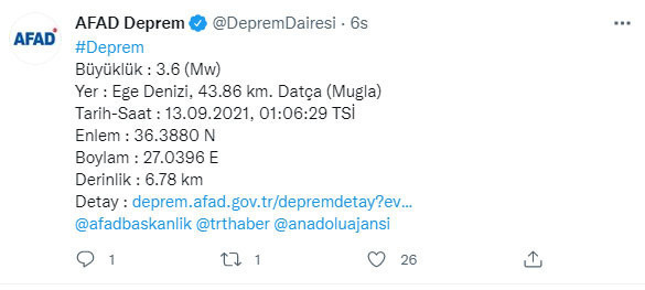 Kuşadası açıklarında korkutan deprem! AFAD duyurdu - Resim: 0