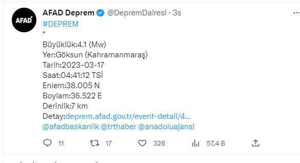 Kahramanmaraş'ta deprem oldu! AFAD son depremin şiddetini duyurdu - Resim: 0