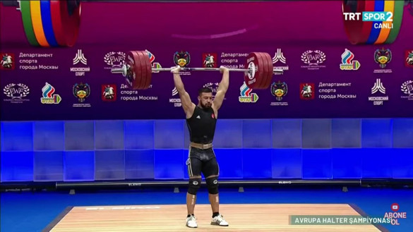 Daniyar Ismailov, Avrupa Halter Şampiyonası'nda altın madalyayı rekorla kazandı - Resim: 0