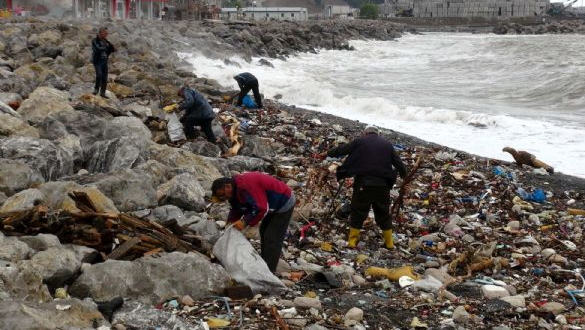 Dev dalgalar sahili yerle bir etti - Resim: 3