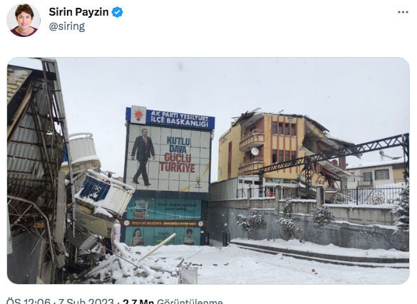 Şirin Payzın'dan tartışılan deprem paylaşımına tepki utanma duyguları körelmiş - Resim: 0